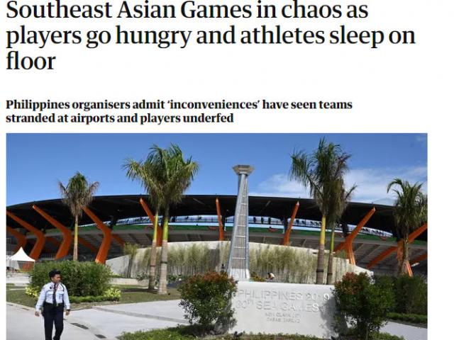 Báo Anh - Mỹ đưa tin về SEA Games: ”Ngã ngửa” với chủ nhà Philippines