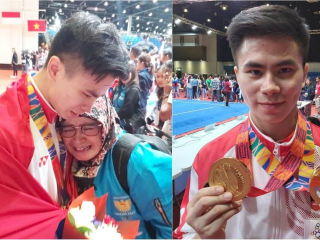 Rớt nước mắt: Võ sĩ wushu giành 2 HCV SEA Games, ở nhà cha qua đời