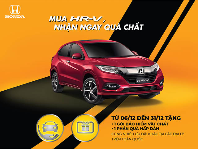 Honda Việt Nam tiếp tục triển khai chương trình khuyến mãi “Mua HR-V, nhận ngay quà chất”