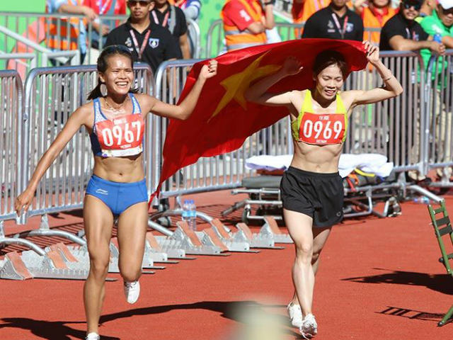 “Hot girl” điền kinh Việt Nam nén đau suốt 2km giành HCV SEA Games