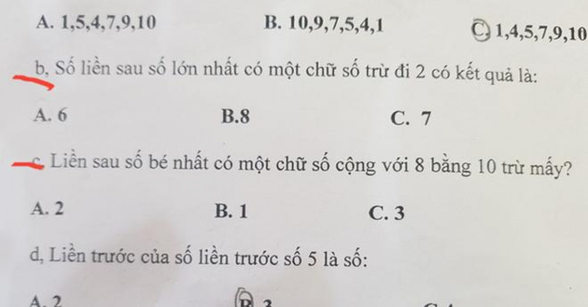 Phụ huynh phản đối gay gắt với đề kiểm tra “hại não” của học sinh lớp 1