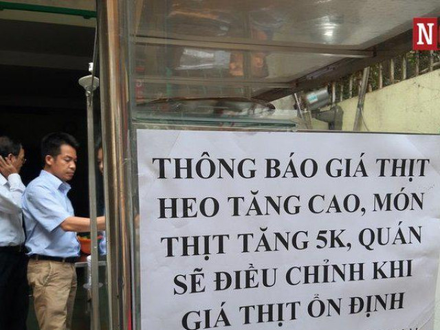 Thịt heo tăng giá, dịch vụ ăn uống “té nước theo mưa”