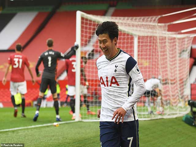 Son Heung Min chấn thương vẫn ghi bàn ”hủy diệt” MU: Mourinho ”lừa” Solskjaer?
