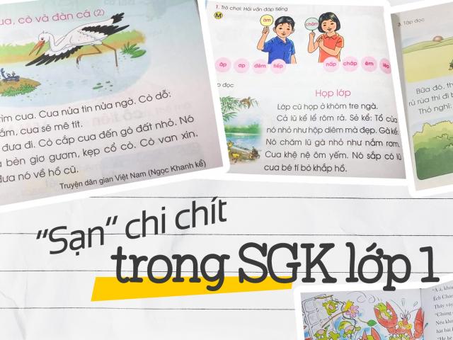 ”Sạn” chi chít trong SGK lớp 1 khiến phụ huynh nổi nóng