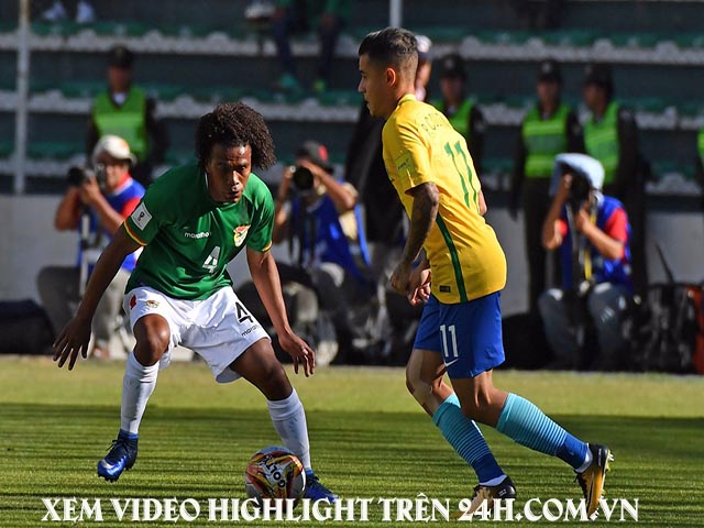 Trực tiếp bóng đá Brazil - Bolivia: Neymar hụt cơ hội ghi bàn (Hết giờ)