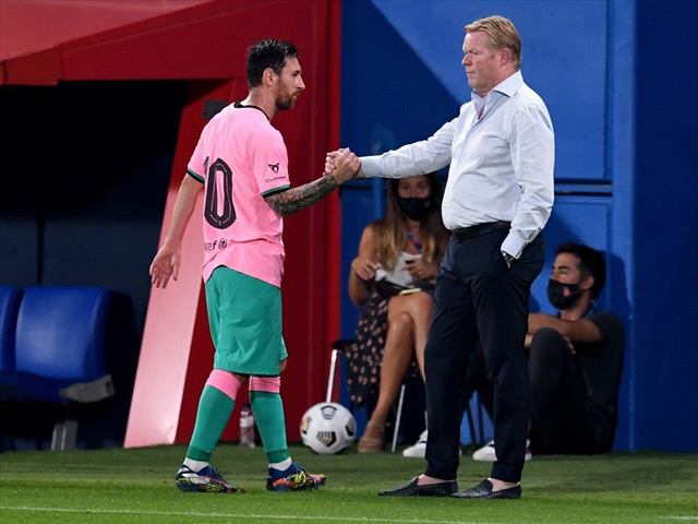 HLV Koeman xóa mâu thuẫn, khen Messi đẳng cấp ”gánh team” thượng thừa