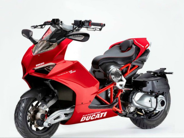 Lộ diện xe ga Ducati Panigale V4 bản dựng trước