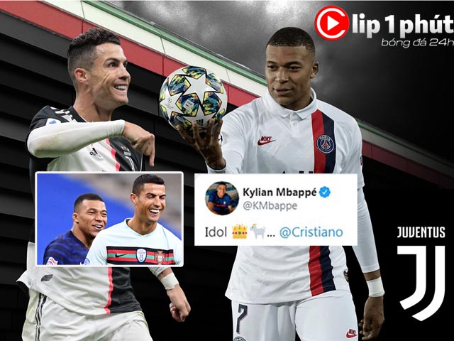 Juventus nhắm Mbappe 400 triệu euro đá cặp Ronaldo, Dybala dễ phải ra đi (Clip 1 phút Bóng đá 24H)