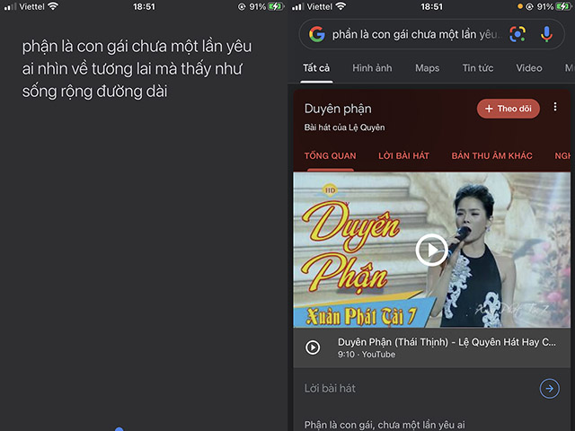 Cần tìm bài hát gì cứ ngâm nga, việc còn lại để Google