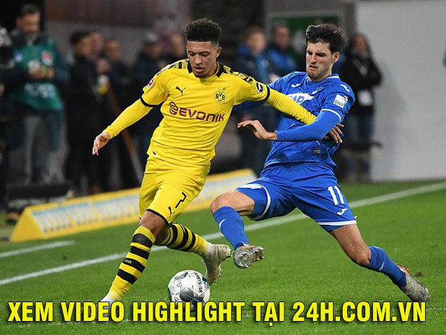 Video highlight trận Hoffenheim – Dortmund: Haaland kiến tạo, người hùng dự bị