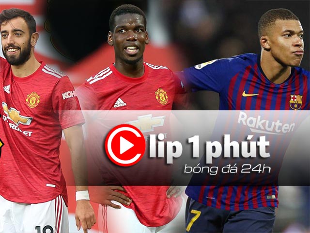 MU đau đầu vì Pogba - Bruno ”nổi loạn”, Barca nhắm Mbappe thay Griezmann (Clip 1 phút Bóng đá 24H)