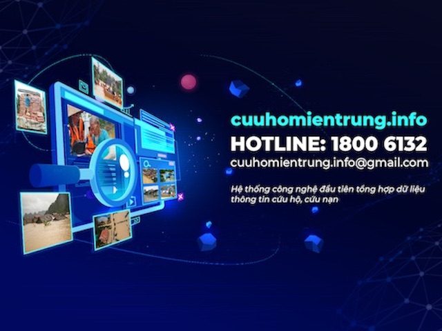 Hotline miễn phí 18006132 kết nối người dân vùng lũ với các đơn vị cứu hộ