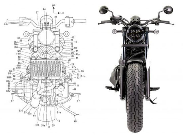 Honda Rebel lộ bằng sáng chế: Fan thích mê vì các trang bị mới