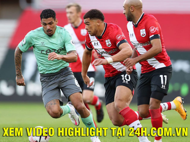 Video highlight trận Southampton - Everton: Thẻ đỏ lãng xẹt, ngôi đầu lung lay