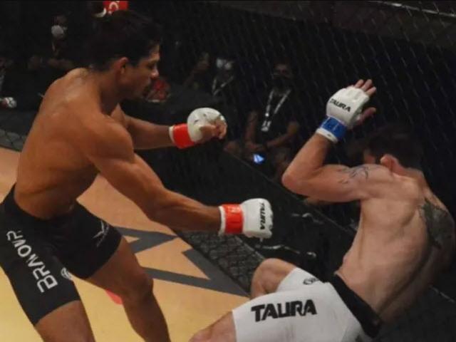 Ngã ngửa MMA: Võ sĩ đang thi đấu ”khỏe như voi” bị xử thua sau 22 giây