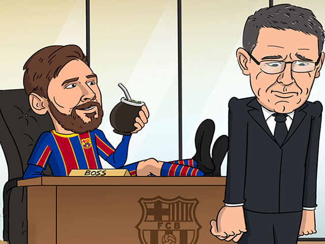 Ảnh chế: Chủ tịch Barca từ chức, Messi vui mừng ra mặt