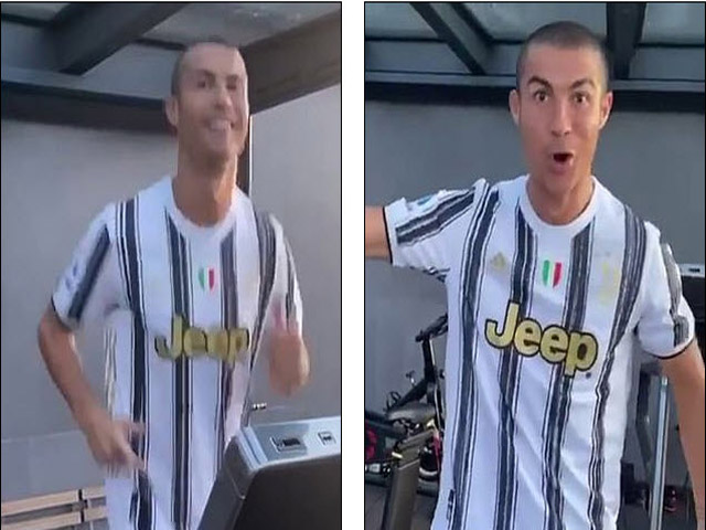 Ronaldo bức xúc quy trình xét nghiệm Covid-19, đăng clip luyện tập hăng hái