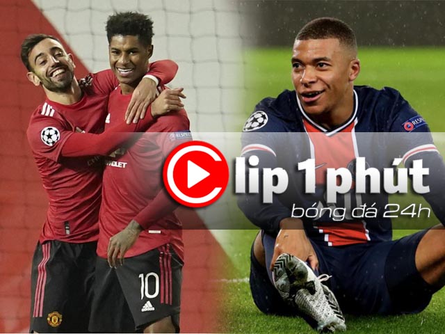 MU ”lên đỉnh” ở cúp C1, Rashford đẳng cấp có hơn Mbappe? (Clip 1 phút Bóng đá 24H)