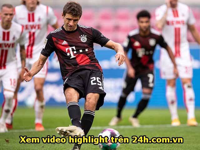 Video highlight trận Koln - Bayern Munich: Đột biến quả 11m, phút hồi hộp cuối trận