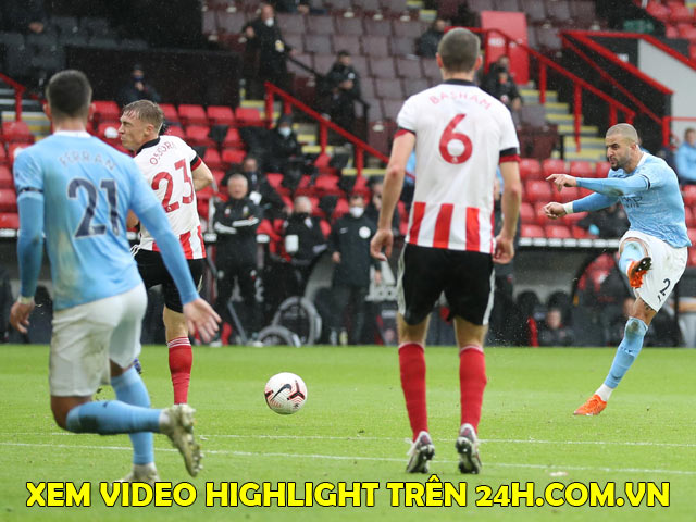 Trực tiếp bóng đá Sheffield United - Man City: Đội khách chơi phòng ngự phản công