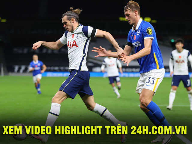 Video highlight trận Tottenham - Brighton: Thay người đỉnh cao, ”siêu dự bị” Bale tỏa sáng