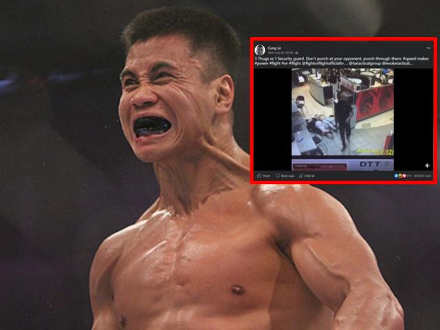 Cung Lê “hết hồn” vì knock-out: 1 vệ sĩ hạ 3 kẻ côn đồ trong nháy mắt