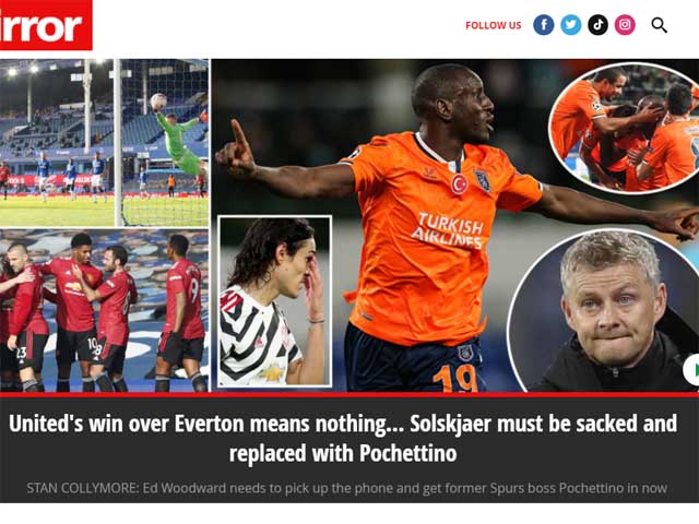 MU đại thắng Everton: Báo Anh vẫn đòi đuổi Solskjaer, mời Pochettino