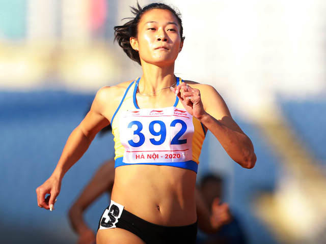 Tú Chinh ”xé gió” chạy nhanh hơn lúc giành HCV SEA Games