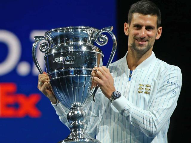 Bảng xếp hạng tennis 16/11: Djokovic nhận cúp, mốc son vượt Federer-Nadal