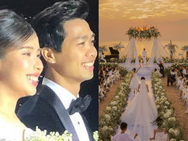 Tiệc cưới sang chảnh ở Phú Quốc: Công Phượng liệu có vượt được sao Việt này?