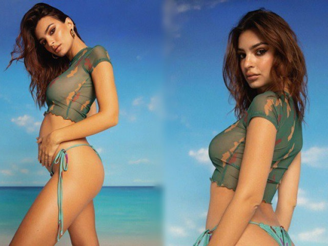 Bà bầu xinh đẹp Emily Ratajkowski khoe đường cong quyến rũ