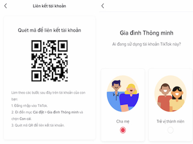 Hướng dẫn cha mẹ liên kết tài khoản TikTok với con để cài đặt bảo mật