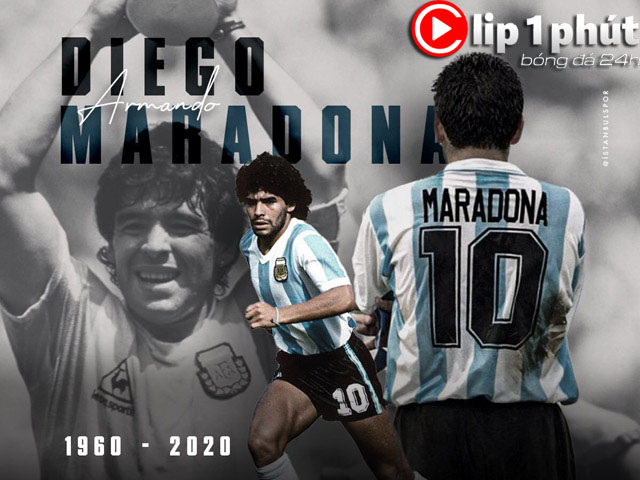Maradona, siêu sao đã gây tranh cãi dữ dội như thế nào? (Clip 1 phút Bóng đá 24H)