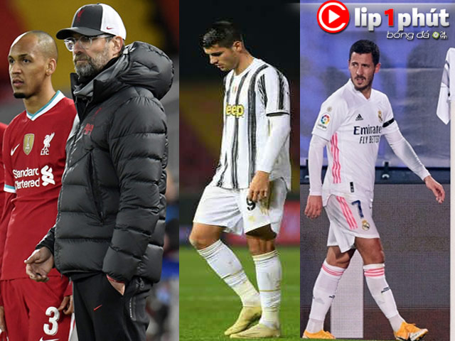 ”Đại gia” thảm hại: Liverpool, Juventus và Real dính đòn đau cỡ nào? (Clip 1 phút bóng đá 24H)