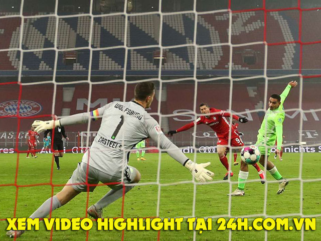 Video Bayern Munich - Wolfsburg: Ngược dòng đẳng cấp, rực rỡ Lewandowski