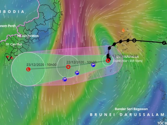 Bão số 14 bất ngờ thay đổi cường độ, Nam Bộ sắp có mưa