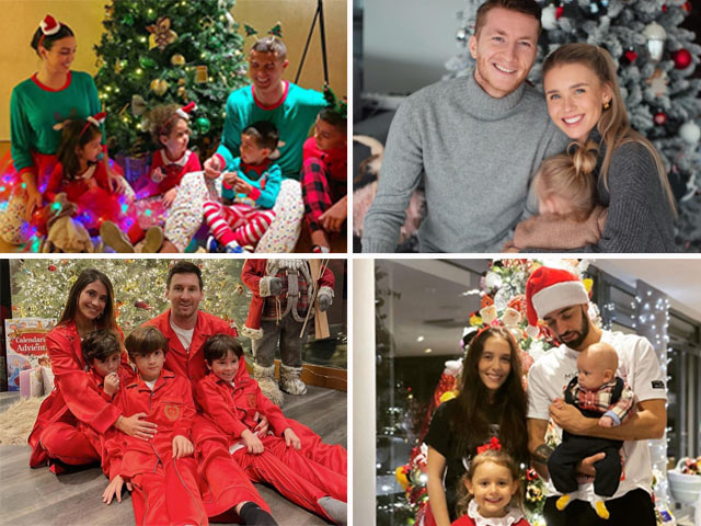 Sao bóng đá mừng Giáng sinh: Ronaldo hóa ”tuần lộc”, Messi ấm áp bên gia đình