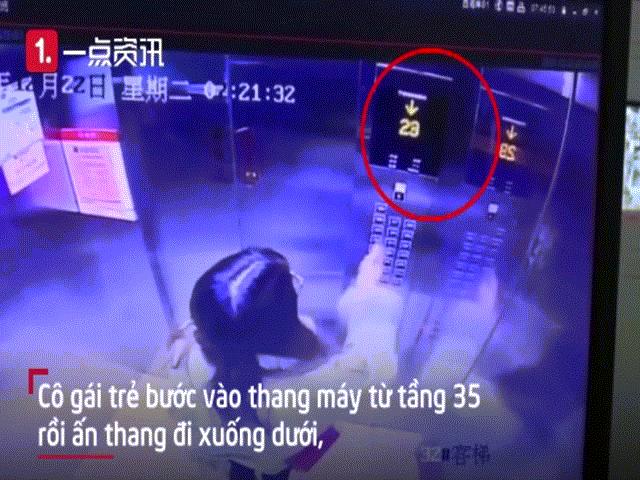 Video: Nghẹt thở cảnh cô gái tìm cách thoát thân khi thang máy rơi tự do từ tầng 25