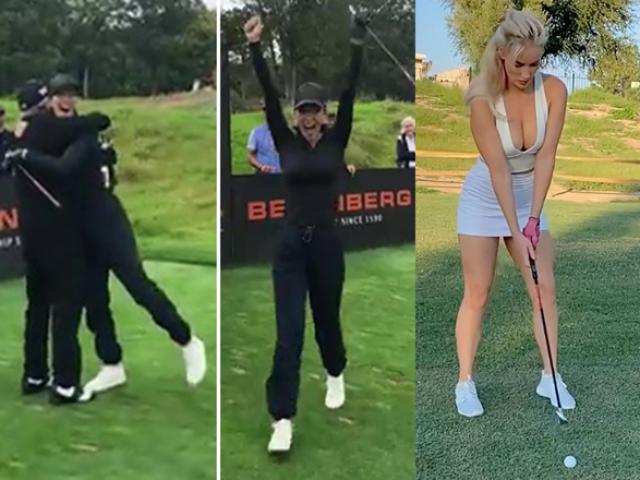 Kiều nữ golf có cú đánh siêu tưởng từ 136m, khiến huyền thoại ”ngả mũ”