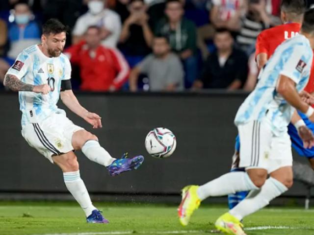 Video bóng đá Paraguay - Argentina: Messi tiếc nuối, hú hồn cuối hiệp 2 (Vòng loại World Cup)