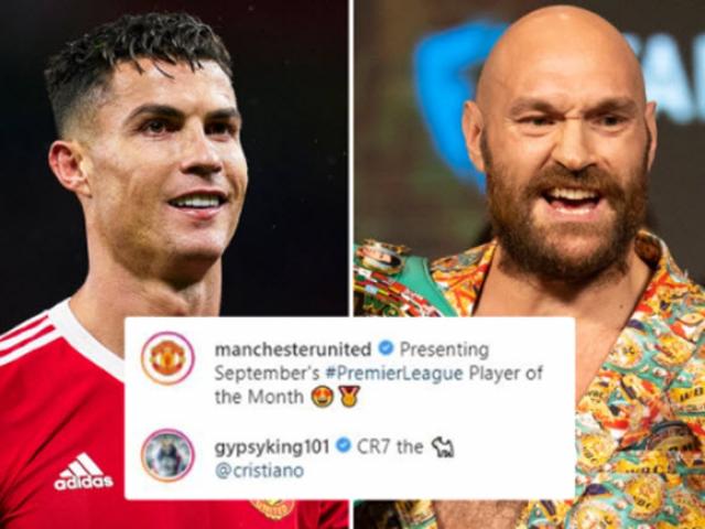 Tyson Fury tôn vinh Ronaldo là cầu thủ vĩ đại nhất lịch sử thế giới