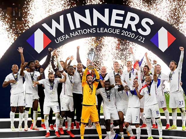 ĐT Pháp vô địch Nations League lập kỷ lục rực rỡ, Mbappe - Benzema ghi đại công