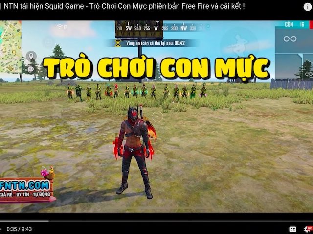 Mừng kênh YouTube đạt 1 triệu sub, game thủ làm Squid Game phiên bản Free Fire