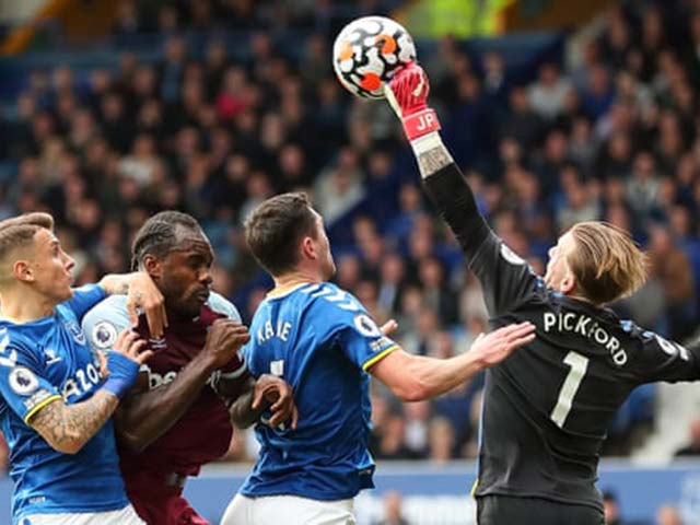 Video bóng đá Everton - West Ham: Bước ngoặt phạt góc, bám sát MU (Vòng 8 Ngoại hạng Anh)