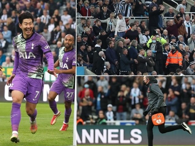 Son Heung Min bất ngờ nhận ”gạch đá” vì ăn mừng khi fan Newcastle đột quỵ