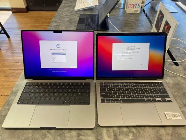 Chưa lên kệ, MacBook Pro 14 inch và 16 inch đã rầm rộ xuất hiện