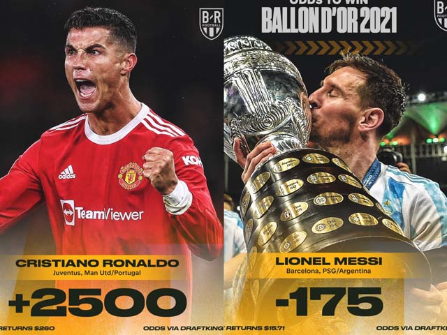 Đua nước rút Quả Bóng Vàng 2021: Messi sáng cửa, Ronaldo bật khỏi top 5