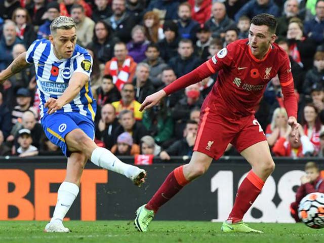 Trực tiếp bóng đá Liverpool - Brighton: Bế tắc tới cùng, bất phân thắng bại (Vòng 10 Ngoại hạng Anh) (Hết giờ)