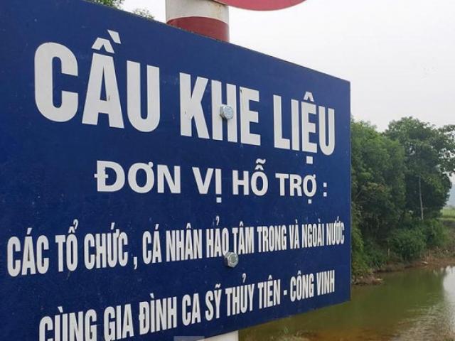 Thủy Tiên tài trợ xây cầu ở Nghệ An: Vì sao 'chênh' giữa giá trúng thầu và hợp đồng?