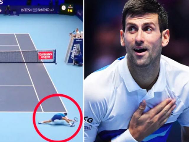 Djokovic phòng thủ khó tin, ghi điểm với 2 cú xoạc siêu đẳng ở ATP Finals